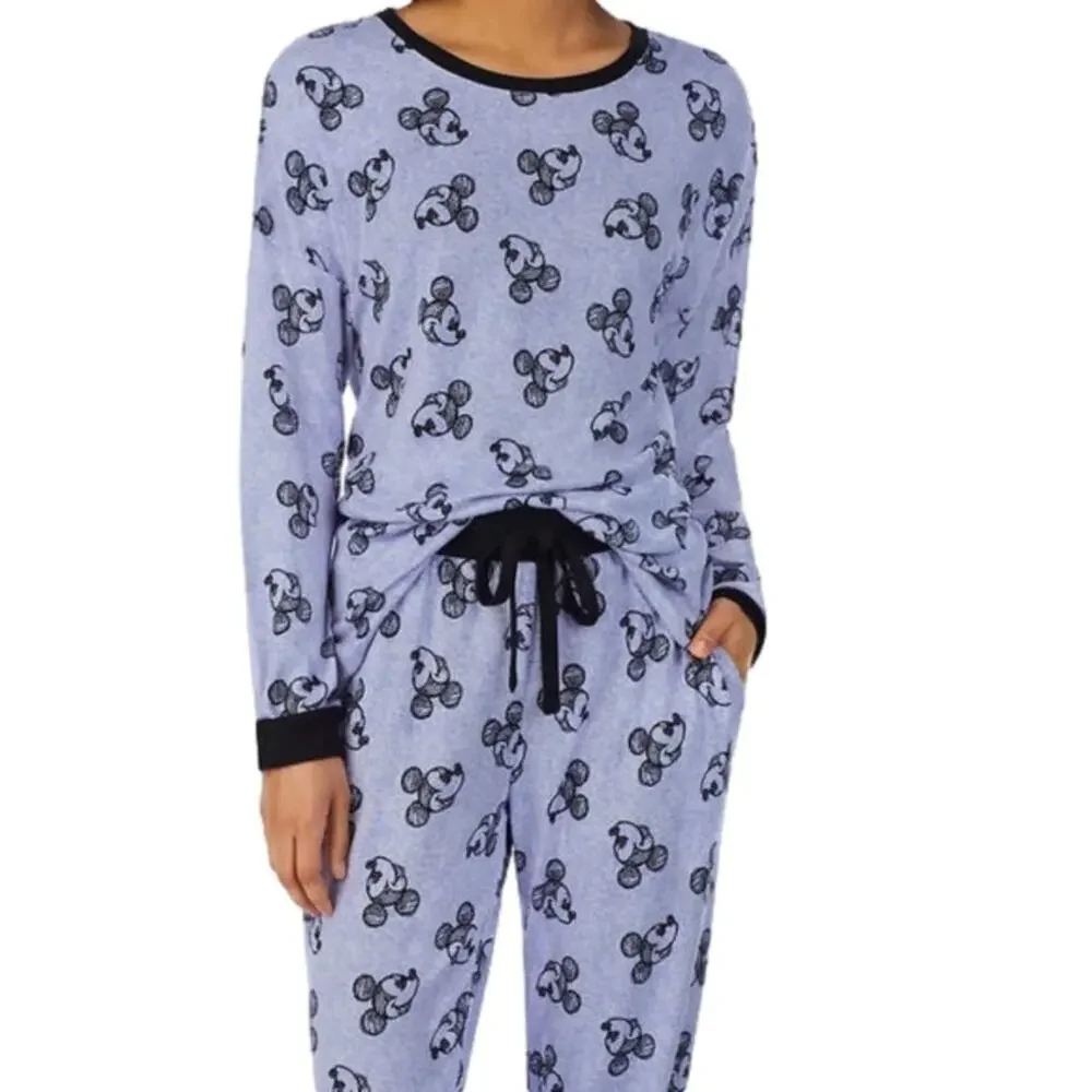 Disney Women's Pajamas Set Blue Small NWT - Picture 3 of 6